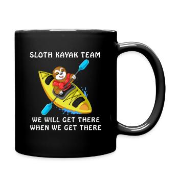 Équipe de kayak paresseux cadeau pour amateurs de kayak drôles - Mug uni - noir - Droite
