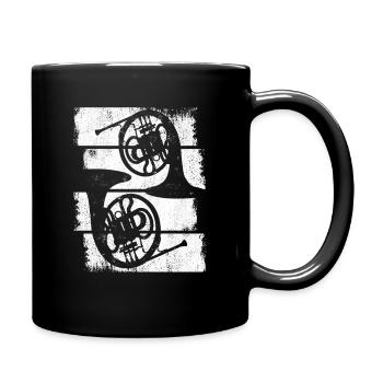 Cor Instrument de musique - Mug uni - noir - Droite