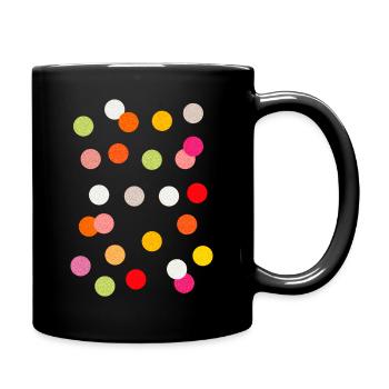 fleckig In Not Kinder Kinder fleckig gefleckte Punkte - Tasse einfarbig - Schwarz - Rechts