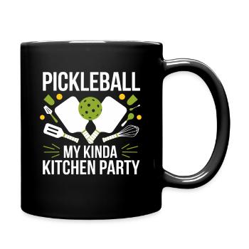 Pickleball My Kinda Kitchen Party - Full Colour Mug - black - Right