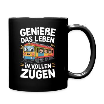 Railway Enjoy life to the fullest Railway - Full Colour Mug - black - Right