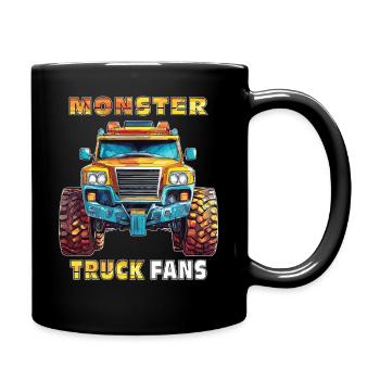 FANS DE MONSTER TRUCKS DE VOITURE - Mug uni - noir - Droite