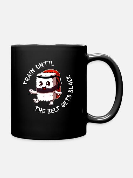 Karate Sushi Joke Kawaii Sushi Karate Meme - Tasse einfarbig - Schwarz