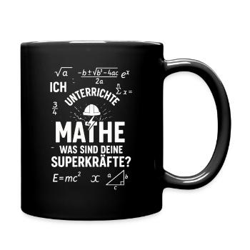 Math Superpowers – I Teach Teachers - Full Colour Mug - black - Right