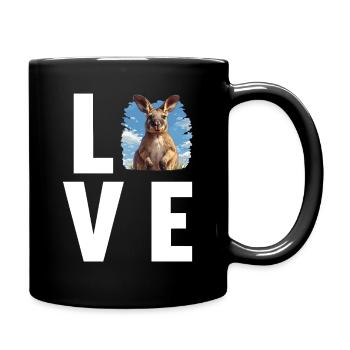 Wallabies Wallaby - Full Colour Mug - black - Right