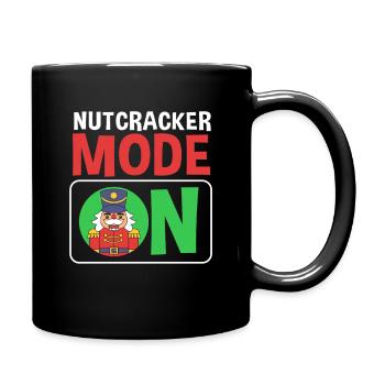Nussknacker Weihnachten - Tasse einfarbig - Schwarz - Rechts