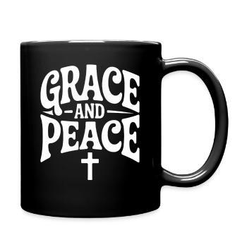Grâce et Paix Jésus Foi Chrétienne - Mug uni - noir - Droite