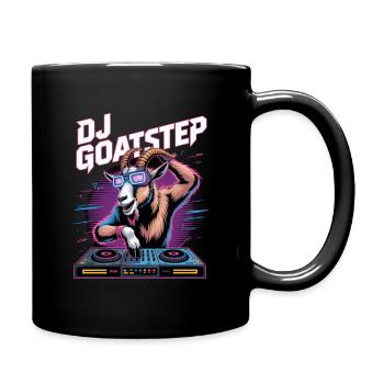 DJ GOATSTEP Rave Electro Ziege DJ Party - Tasse einfarbig - Schwarz - Rechts