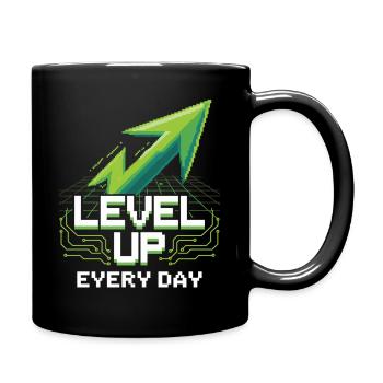 Chemise de jeu avec flèche pixel – Motivation quotidienne - Mug uni - noir - Droite