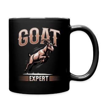 Drôle d’animal de la ferme chèvre - Mug uni - noir - Droite