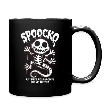 Spooky Skeleton Halloween - Tasse einfarbig - Schwarz - Rechts