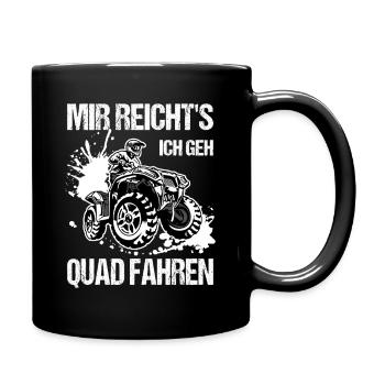 J’en ai assez, je fais du quad, du quad - Mug uni - noir - Droite