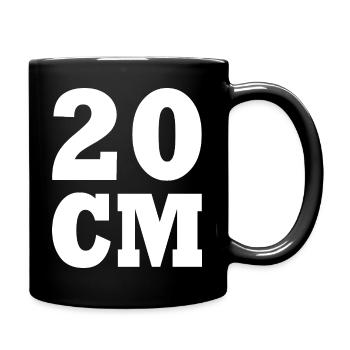 20 cm - Full Colour Mug - black - Right