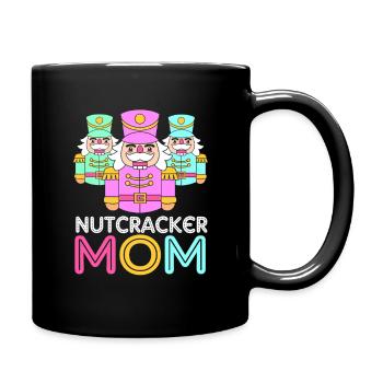 Nutcracker Christmas Mom Mom - Full Colour Mug - black - Right