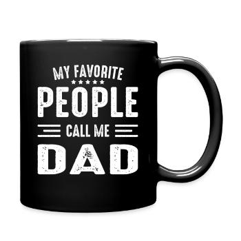Best Dad in the World Gifts Father Christmas - Full Colour Mug - black - Right
