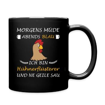 Chickens Chicken Whisperer Chicken Farm Saying Chicken - Full Colour Mug - black - Right