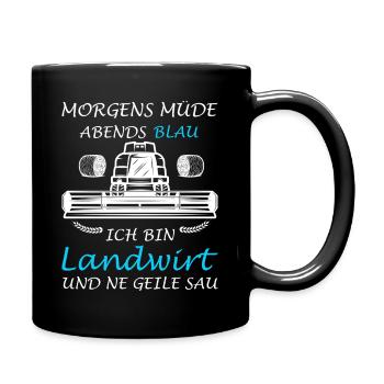 Farmer Agriculture Tractor Tractor Driver - Full Colour Mug - black - Right