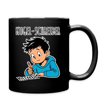 Kugelschreiber - jemand der Kugel schreibt - Tasse einfarbig - Schwarz - Rechts