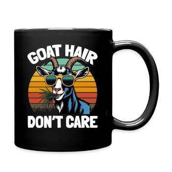 Drôle d’animal de la ferme chèvre - Mug uni - noir - Droite