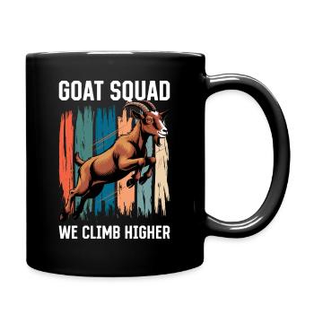 Funny Farm Animal Goat - Tasse einfarbig - Schwarz - Rechts