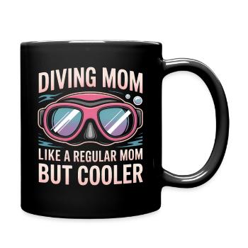 Diving Saying Mom Funny Diving Gift - Full Colour Mug - black - Right