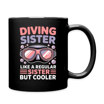 Diving Saying Girl Funny Diving Gift - Full Colour Mug - black - Right