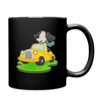 Voiture pour chien - Mug uni - noir - Droite