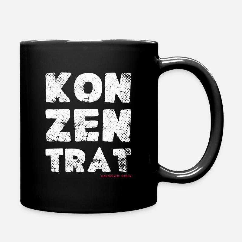 Ich bin nicht klein ich bin ein Konzentrat Spruch - Tasse einfarbig - Schwarz