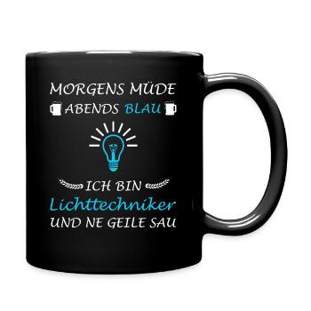 Lighting Technician Lighting Technology Saying Lighting Designer - Full Colour Mug - black - Right