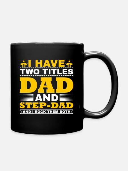 Best Dad in the World Gifts Father Christmas - Full Colour Mug - black