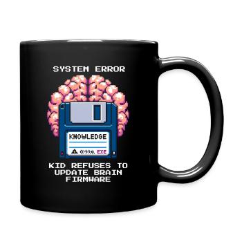 System Error: Update Denied | Homeschool - Full Colour Mug - black - Right