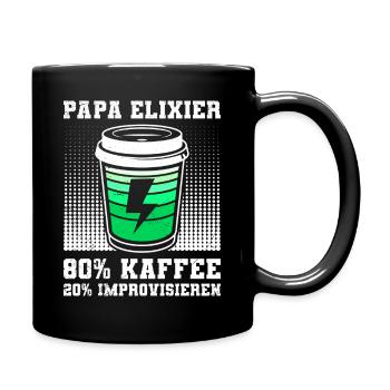 Futur père ALPAKAPAPA Rétro Drôle - Mug uni - noir - Droite