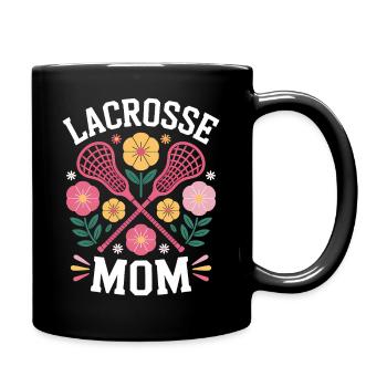 Lacrosse Saying Mom Funny Lacrosse Gift - Full Colour Mug - black - Right