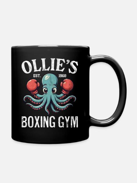 Ollies Boxhalle - Tasse einfarbig - Schwarz