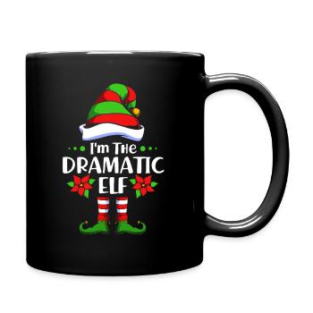 Elf Elf Cadeau de Noël Dramaqueen Drama - Mug uni - noir - Droite