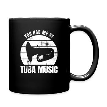 Tuba Player Saying - Full Colour Mug - black - Right