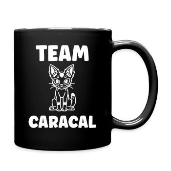 Team Caracal Mascot - Mug uni - noir - Droite
