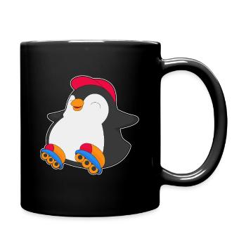 Penguin Patins à roues alignées Sport - Mug uni - noir - Droite