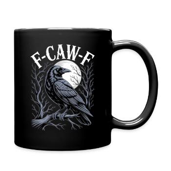 Rabenmond Gothic Emblem - Tasse einfarbig - Schwarz - Rechts