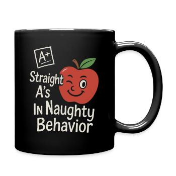 Dirty Teacher Naughty Humor Nsfw Rude - Full Colour Mug - black - Right