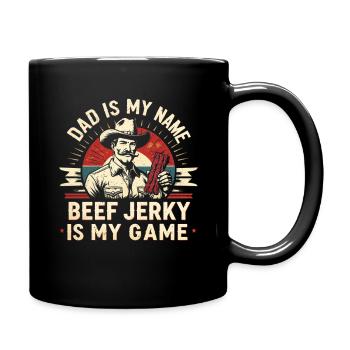 Viande séchée de bœuf séchée Biltong Pemmican Father - Mug uni - noir - Droite
