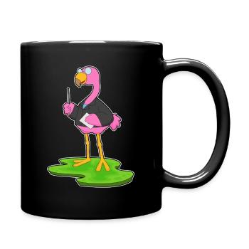 Flamingo Enseignant Pointage Bâton École - Mug uni - noir - Droite