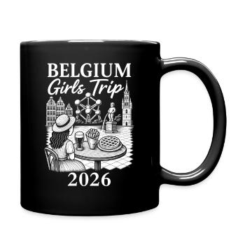 Belgien Mädelsreise 2026 - Tasse einfarbig - Schwarz - Rechts