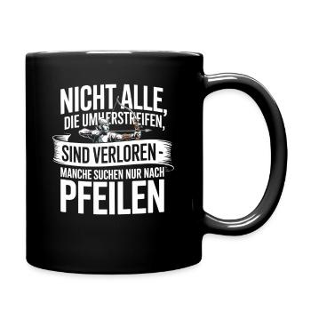 Archery design for archers and courses - Full Colour Mug - black - Right