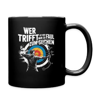 Archery design for archers and courses - Full Colour Mug - black - Right