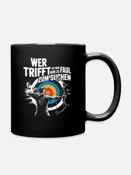 Conception de tir à l’arc pour les archers et les parcours - Mug uni - noir