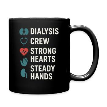 Dialysis Nurse Tech Kidney Care Nephrology - Full Colour Mug - black - Right