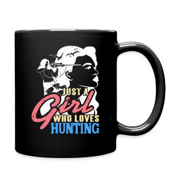 Tout simplement une dame qui aime chasser en plein air - Mug uni - noir - Droite