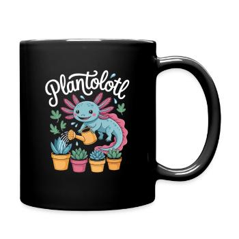 Plantolotl Axolotl Arrosage des plantes succulentes - Mug uni - noir - Droite