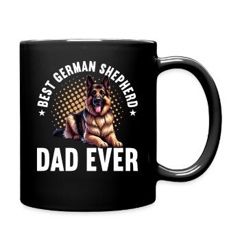 German Shepherd Dad Father's Day Father - Full Colour Mug - black - Right